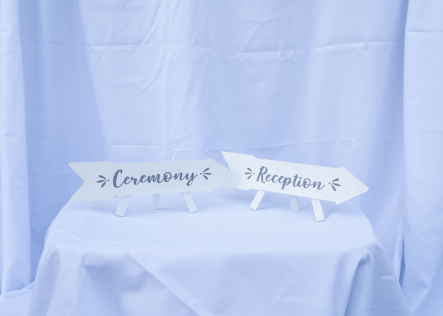 Ceremony and Reception Sign (Set of 2 Signs)