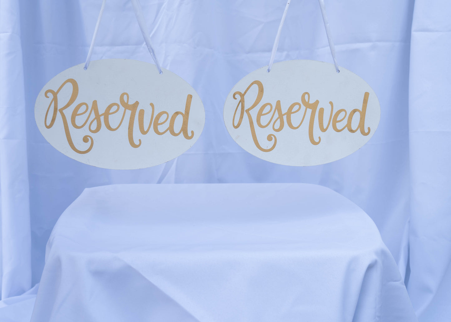 Hanging Reserve Signs (Set of 2 Signs)