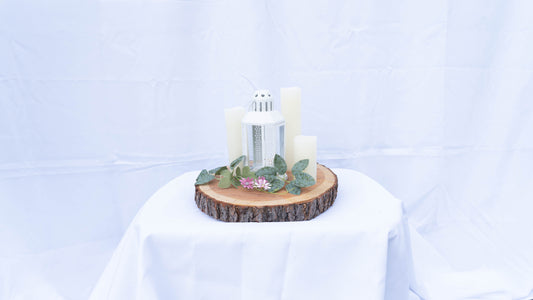 White Lantern Centerpiece